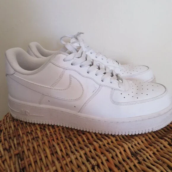 Nike | Size 12 | Mens Triple White Air Force 1 AF1 2020 Sneakers Shoes - Picture 4 of 8